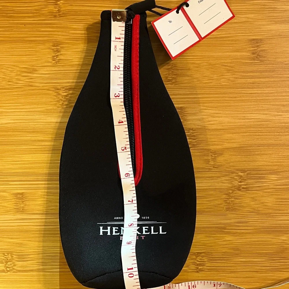 Henkell Brut Bottle Cover with Zipper, Handle & Gift Tag